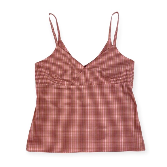 Old Navy Vintage Y2K Plaid Babydoll Tank Top - Picture 1 of 10